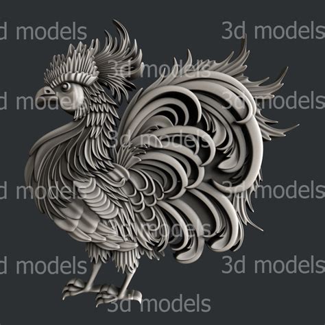 cnc rooster|Stl Files for Cnc Rooster .